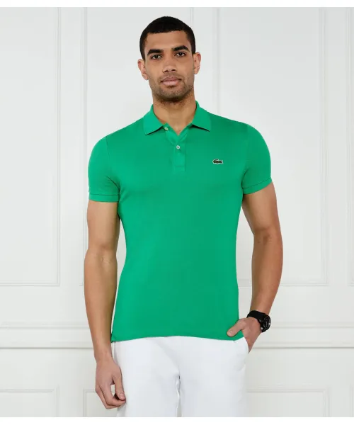 

Футболка поло Slim fit Lacoste, зеленый
