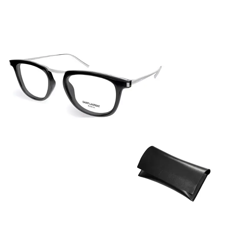 

SAINT LAURENT Очки квадратной формы, Black Silver