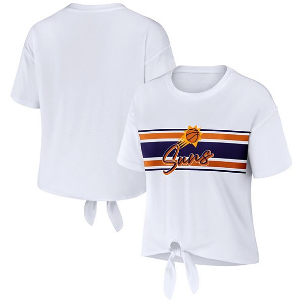 

Женская белая футболка Phoenix Suns с завязкой спереди Wear By Erin Andrews, Белый, Женская белая футболка Phoenix Suns с завязкой спереди Wear By Erin Andrews