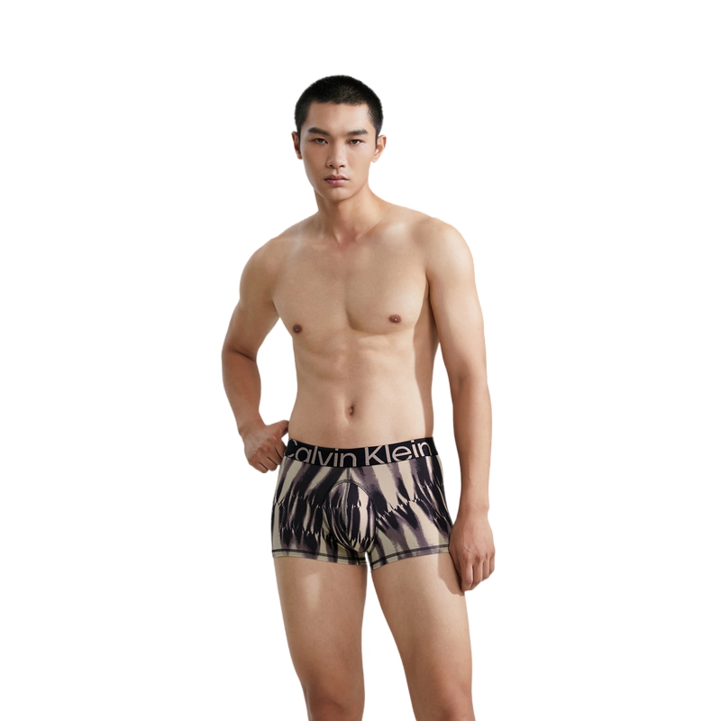 CALVIN KLEIN Трусы Мужские Хаки/Черный Микс, Хаки Черный Микс — фото 3