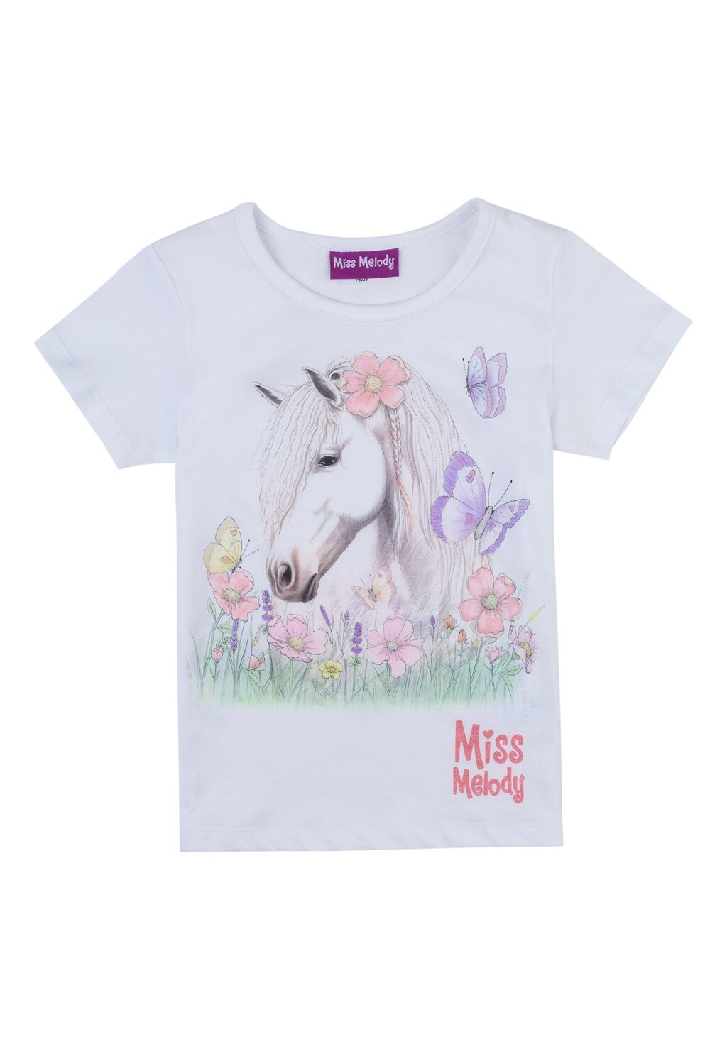 

Футболка с принтом Miss Melody, белый