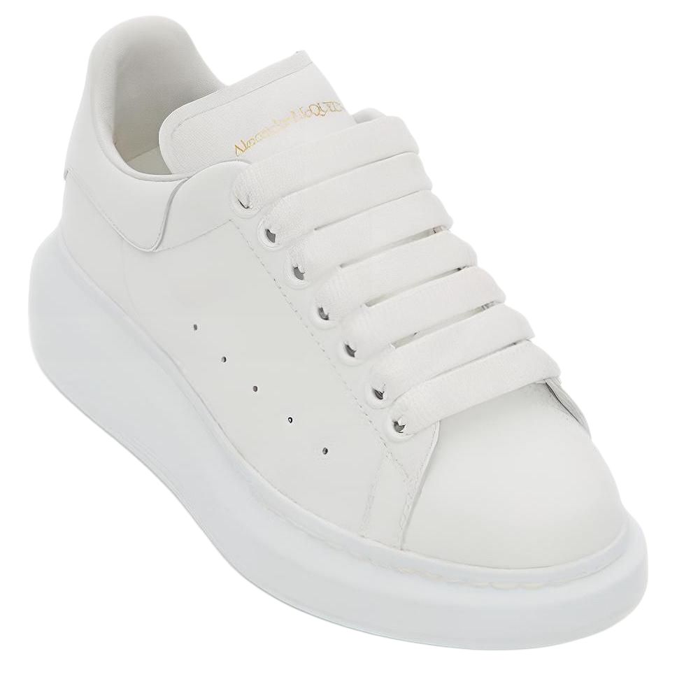 Alexander McQueen Женские белые лоу-топы для скейтбординга, цвет White — фото 3