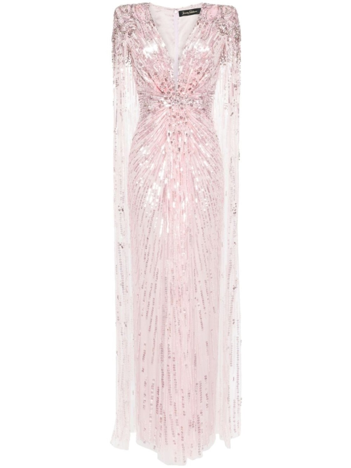 

Платье-кейп Gold Rush с пайетками Jenny Packham, розовый