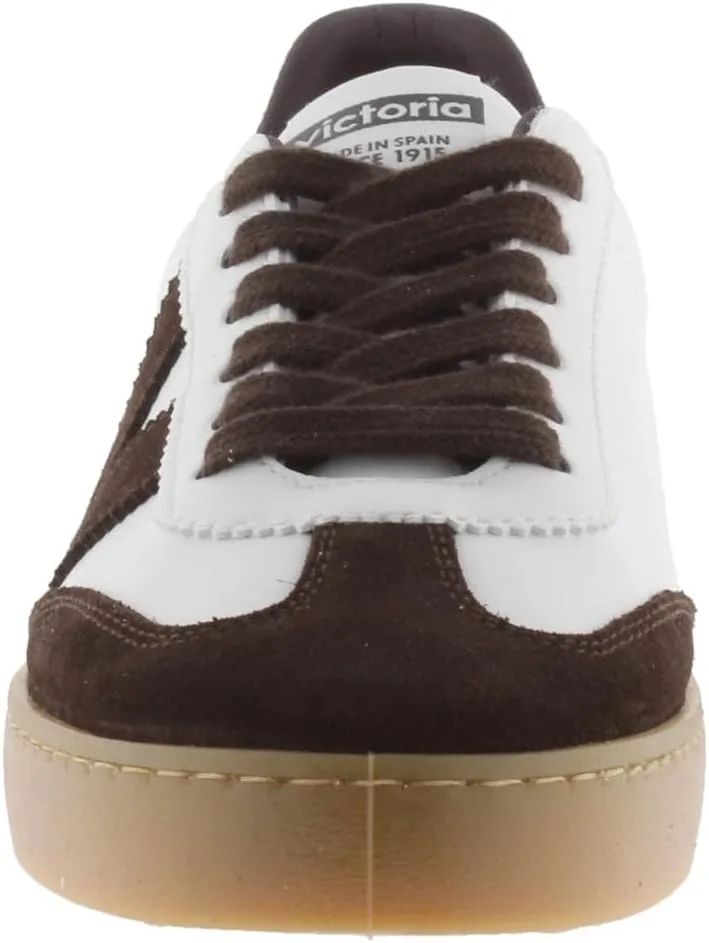 Велокроссовки Victoria Low-Top Unisex Berlin Ciclista, изготовленные из красивой натуральной кожи, в комплекте с шнурками в тон, для взрослых, шоколадный — фото 2