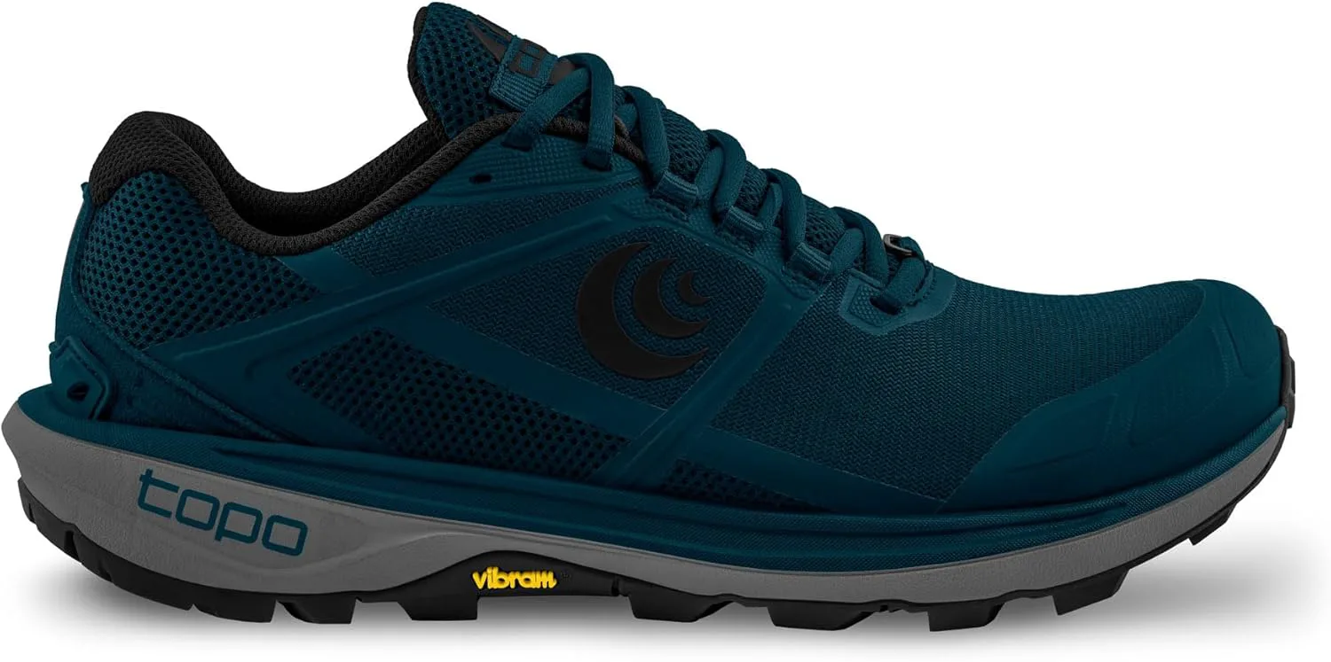 Мужские кроссовки Topo Athletic Terraventure 4 с удобной амортизацией, прочные, с перепадом высоты 3 мм для беговых трасс, спортивная обувь для трейл-раннинга, темно-синий/черный — фото 3
