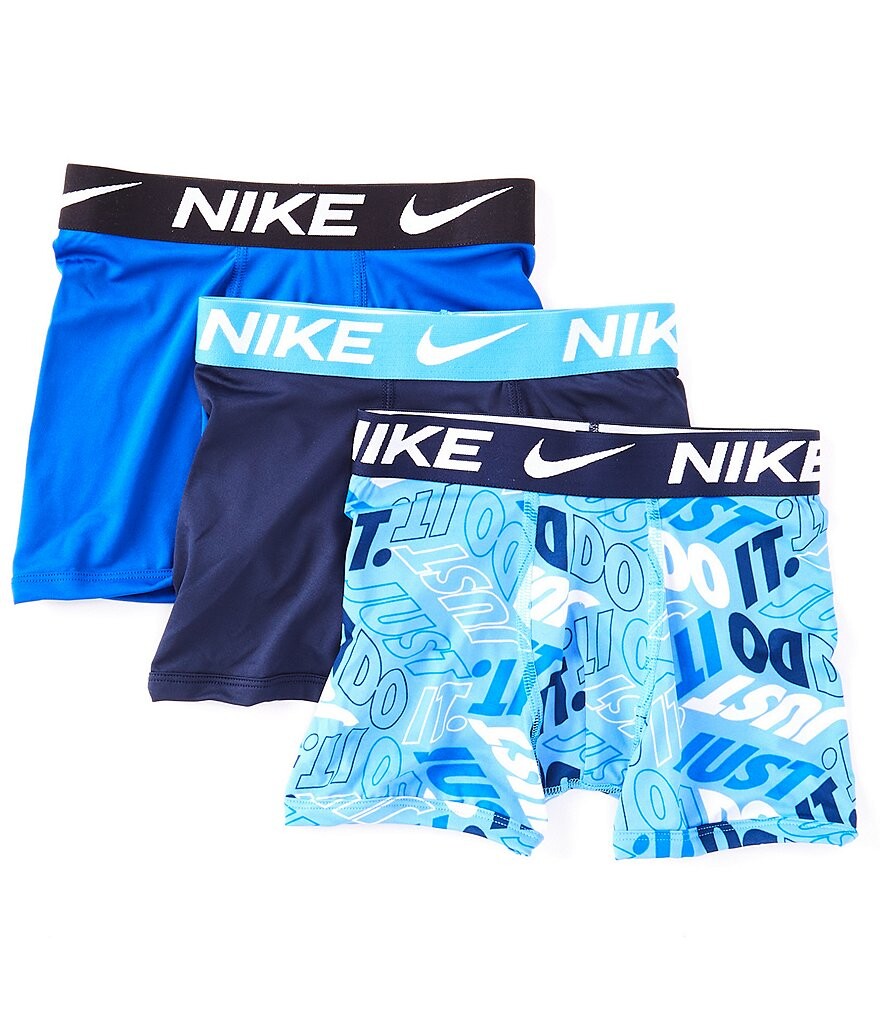 

Набор из 3 трусов-боксеров Nike Little/Big Boys 6–20 JDI с принтом Dri-FIT, синий