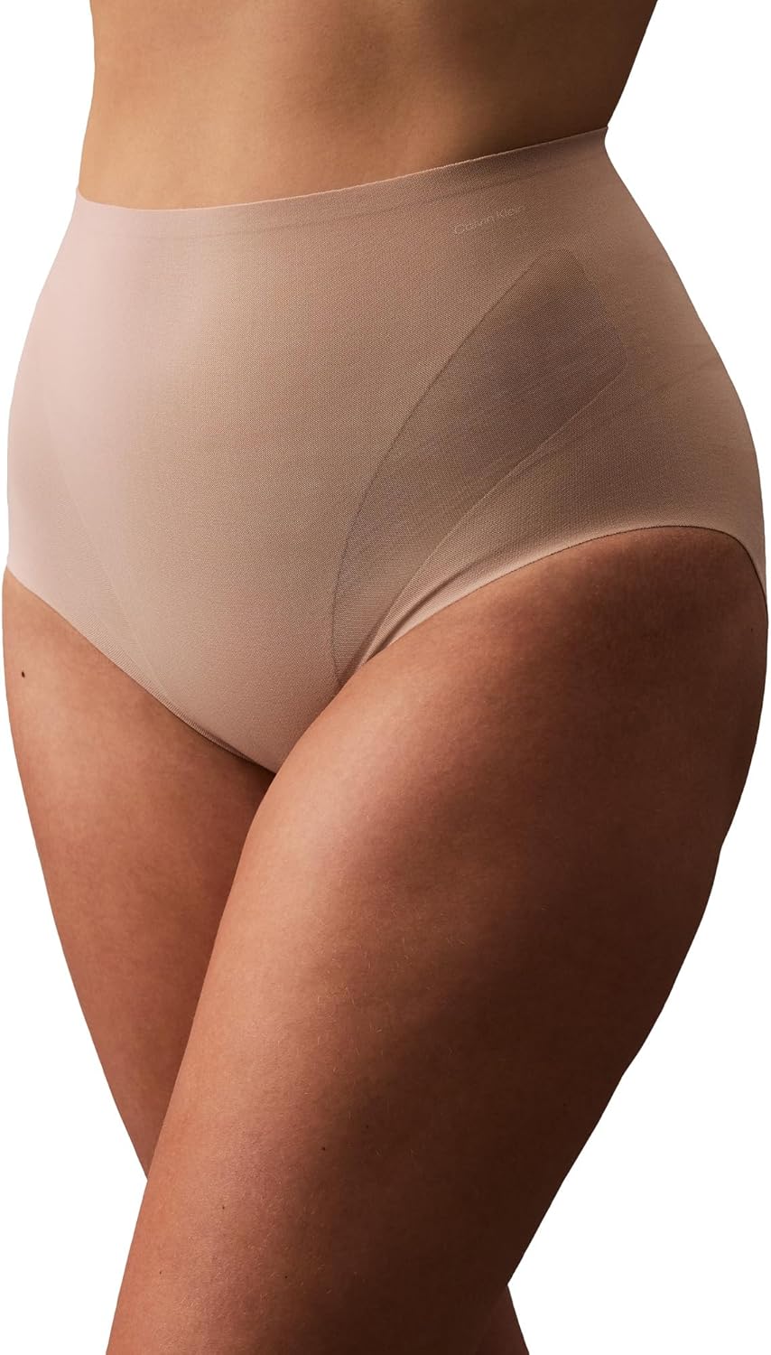 Женские утягивающие трусики-слипы с высокой талией Calvin Klein Stay-Put Mesh, Cedar — фото 4