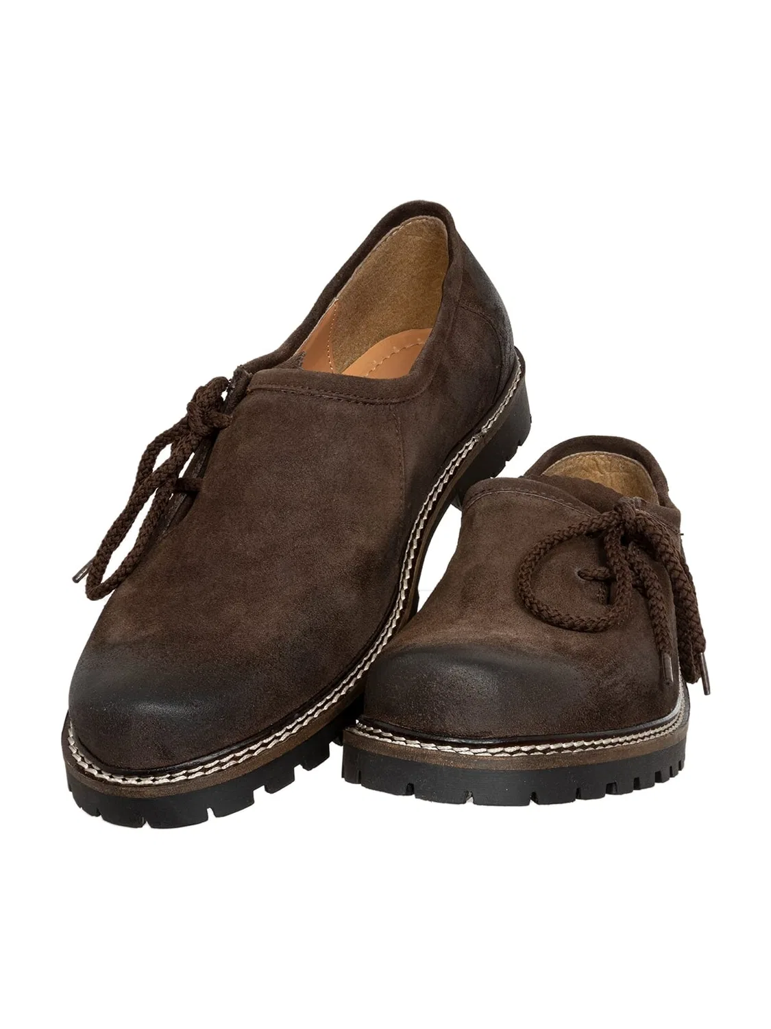 Haferlschuh из велюра, Almsach, темно-коричневый