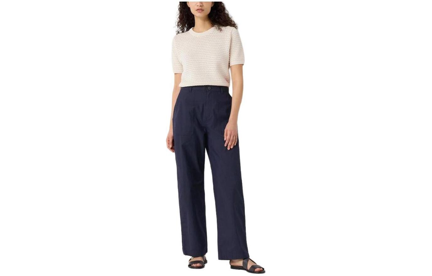 

Женские повседневные брюки X Ines De La Fressange, темно-синие Uniqlo