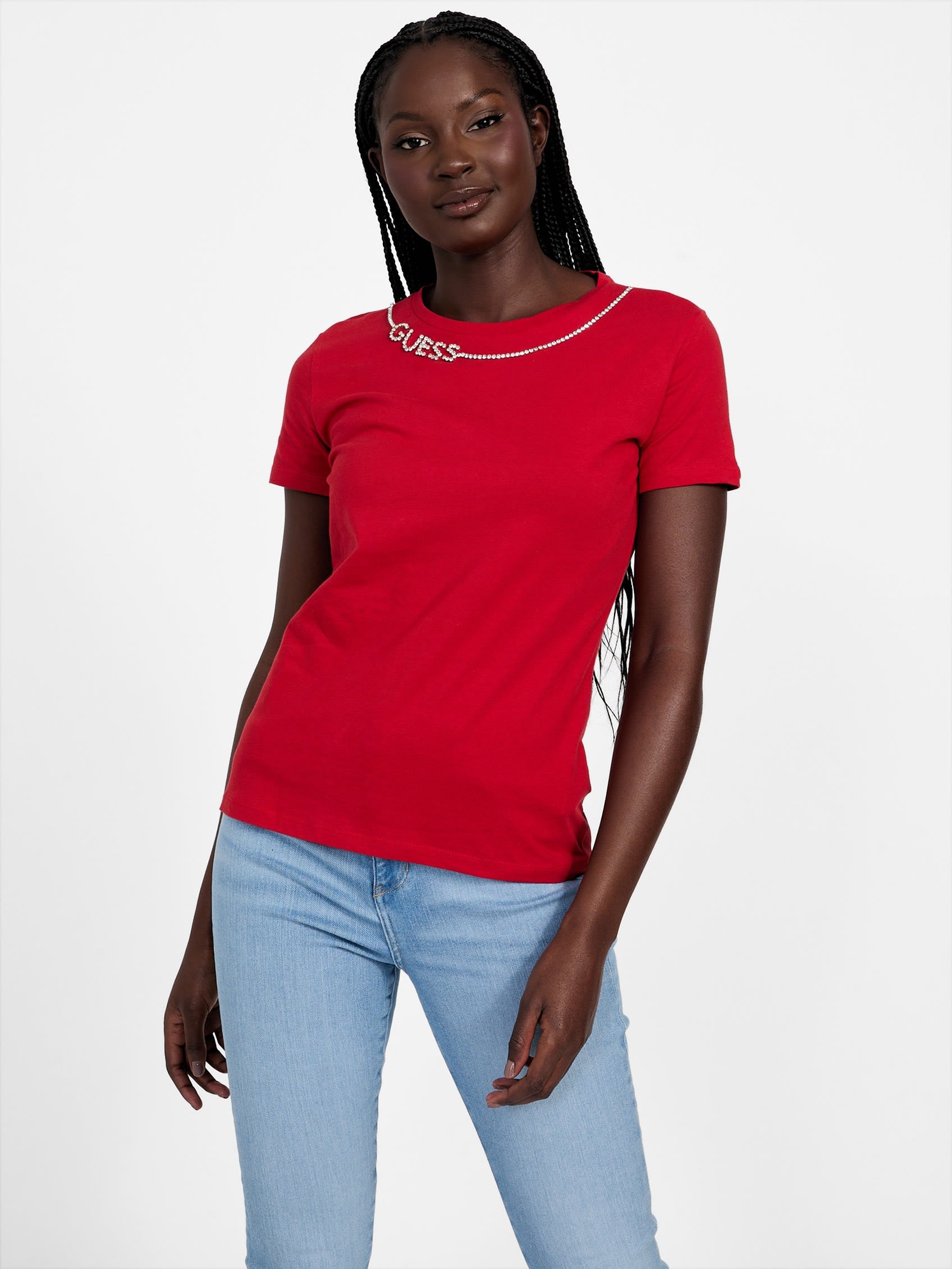 

Футболка Eco Charies Guess Factory, цвет rugby red