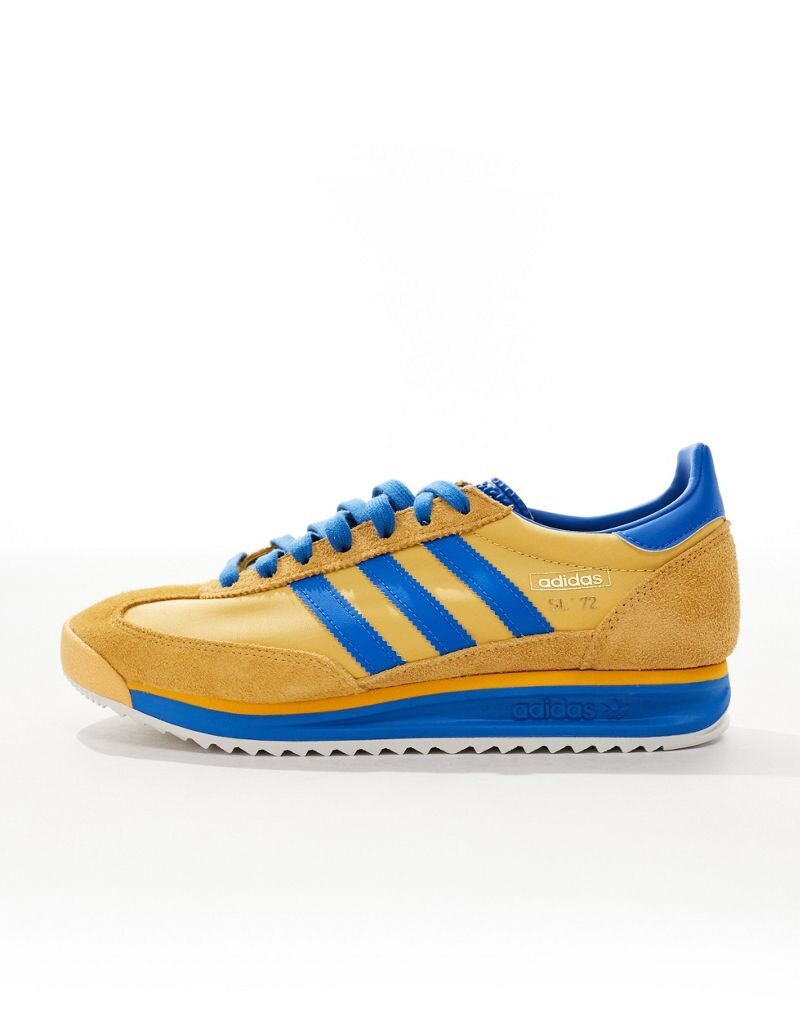 Adidas Originals - SL 72 RS - Желто-синие кроссовки — фото 2