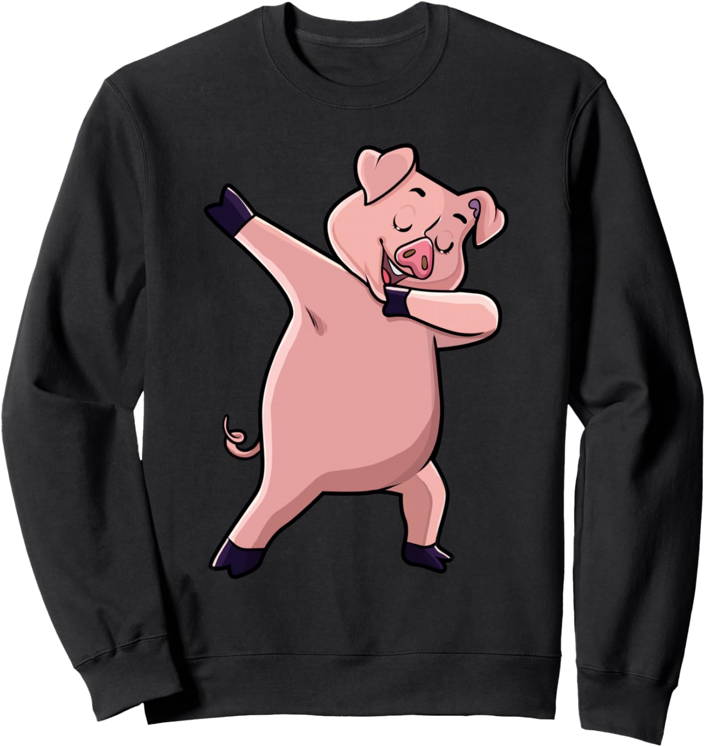 

Толстовка с изображением свиньи, танцующей в стиле даб, и надписью Любитель животных, фермер, для мужчин, женщин и детей Cool Dabbing Animals Gift Shop, черный