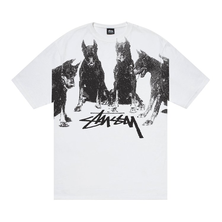 

Футболка Stussy Dobermans 'White', белый