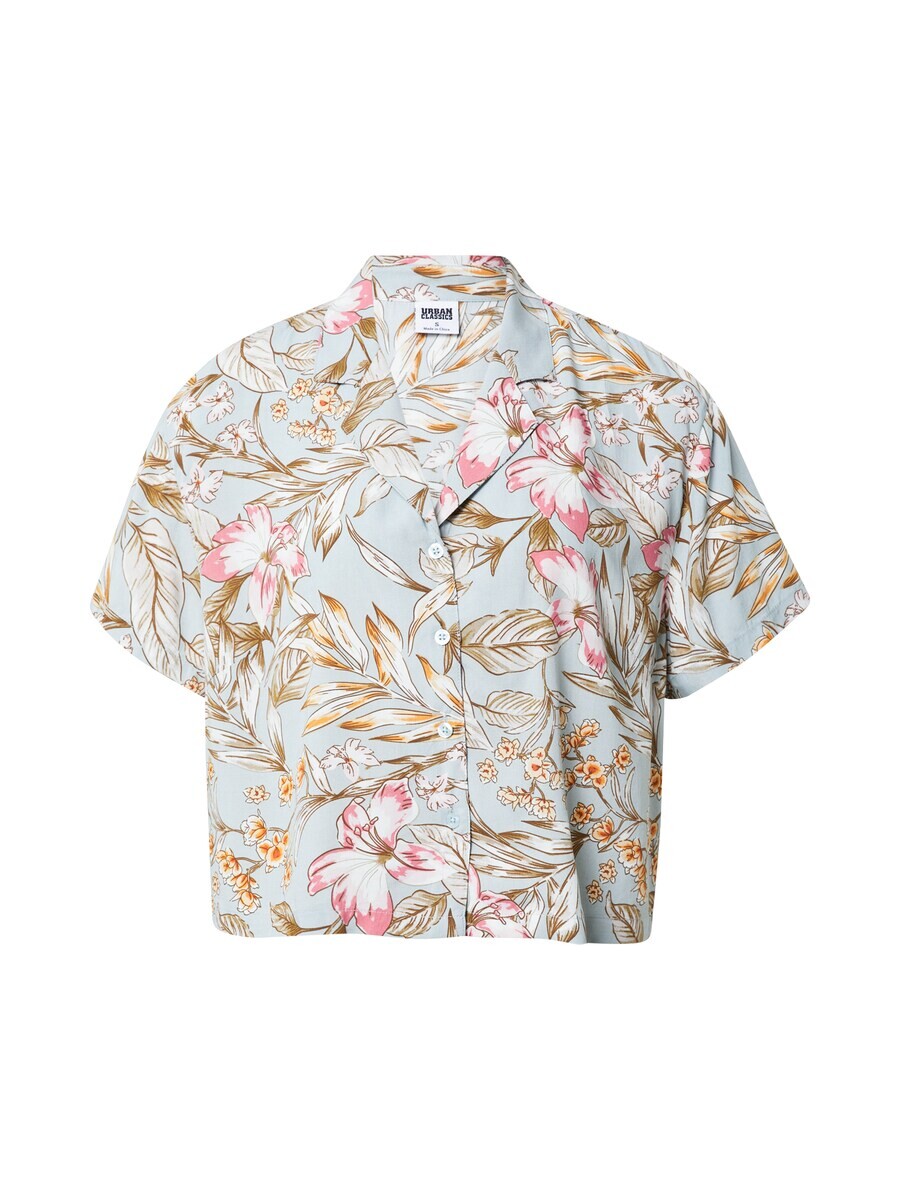 

Блузка с коротким рукавом Urban Classics Blouse Resort, светло-синий