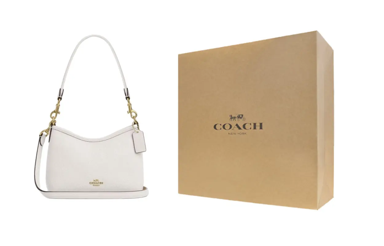

COACH Кожаная сумка через плечо Лорел малая женская розовая