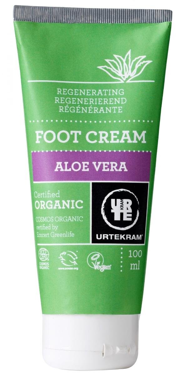 Уртекрам, крем для ног с алоэ, 100 мл Urtekram