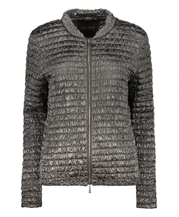 

Стеганая куртка с двусторонней молнией и карманами. Moorer, серый