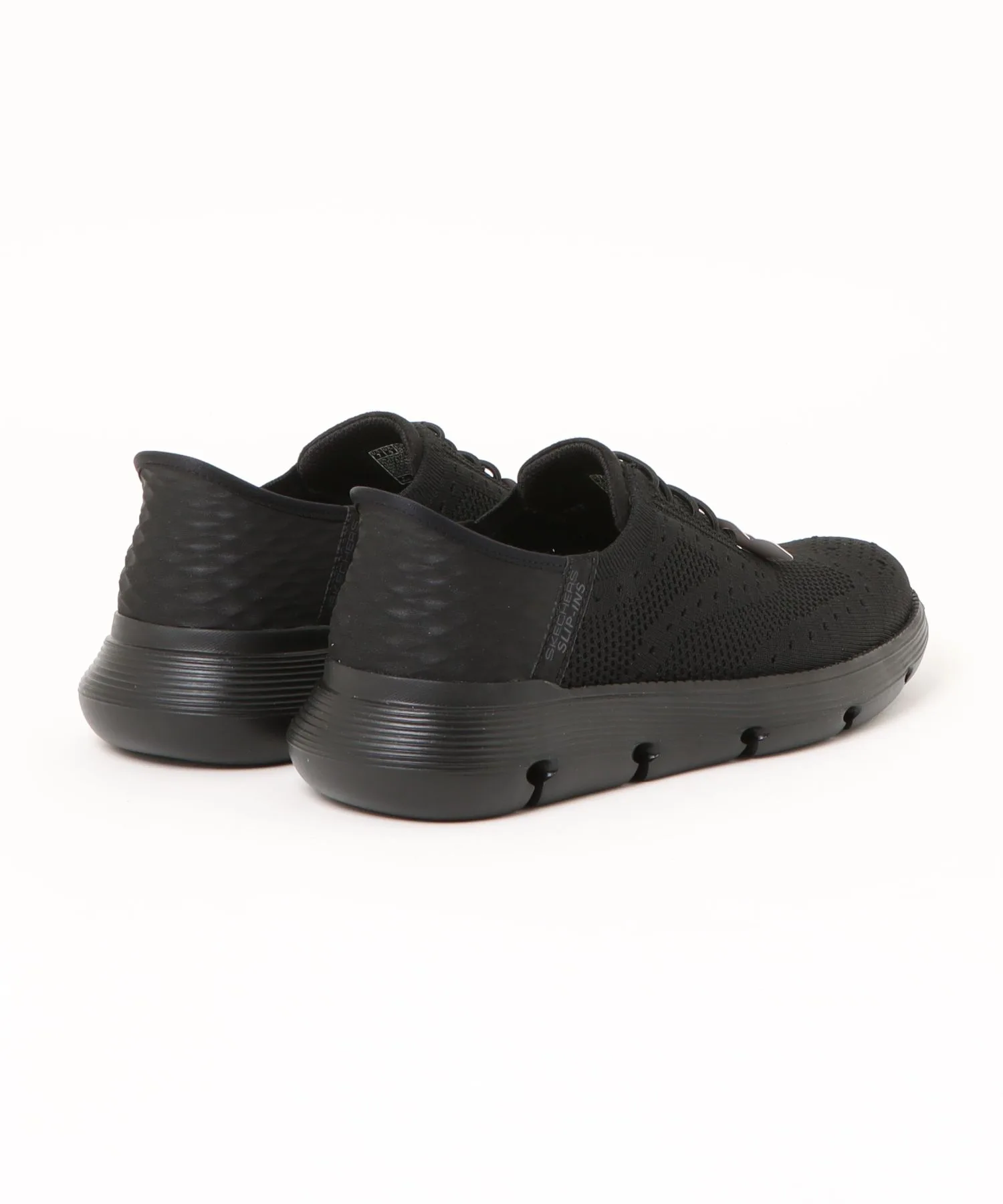 Мужские кроссовки без шнуровки Skechers Hands Free Slip-ins Garza - Palma серые — фото 2