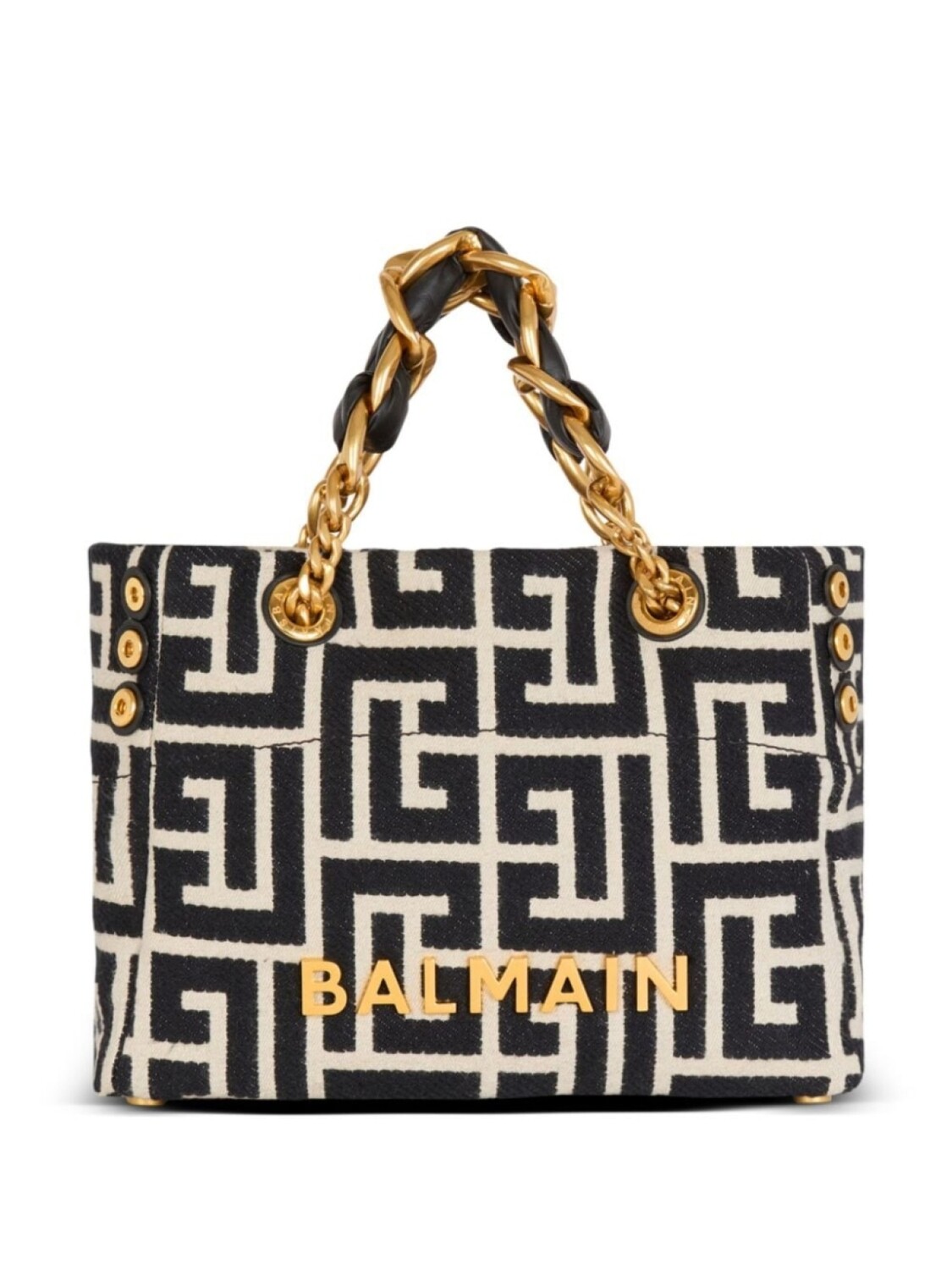 

Balmain маленькая сумка-тоут 1945 Soft, черный