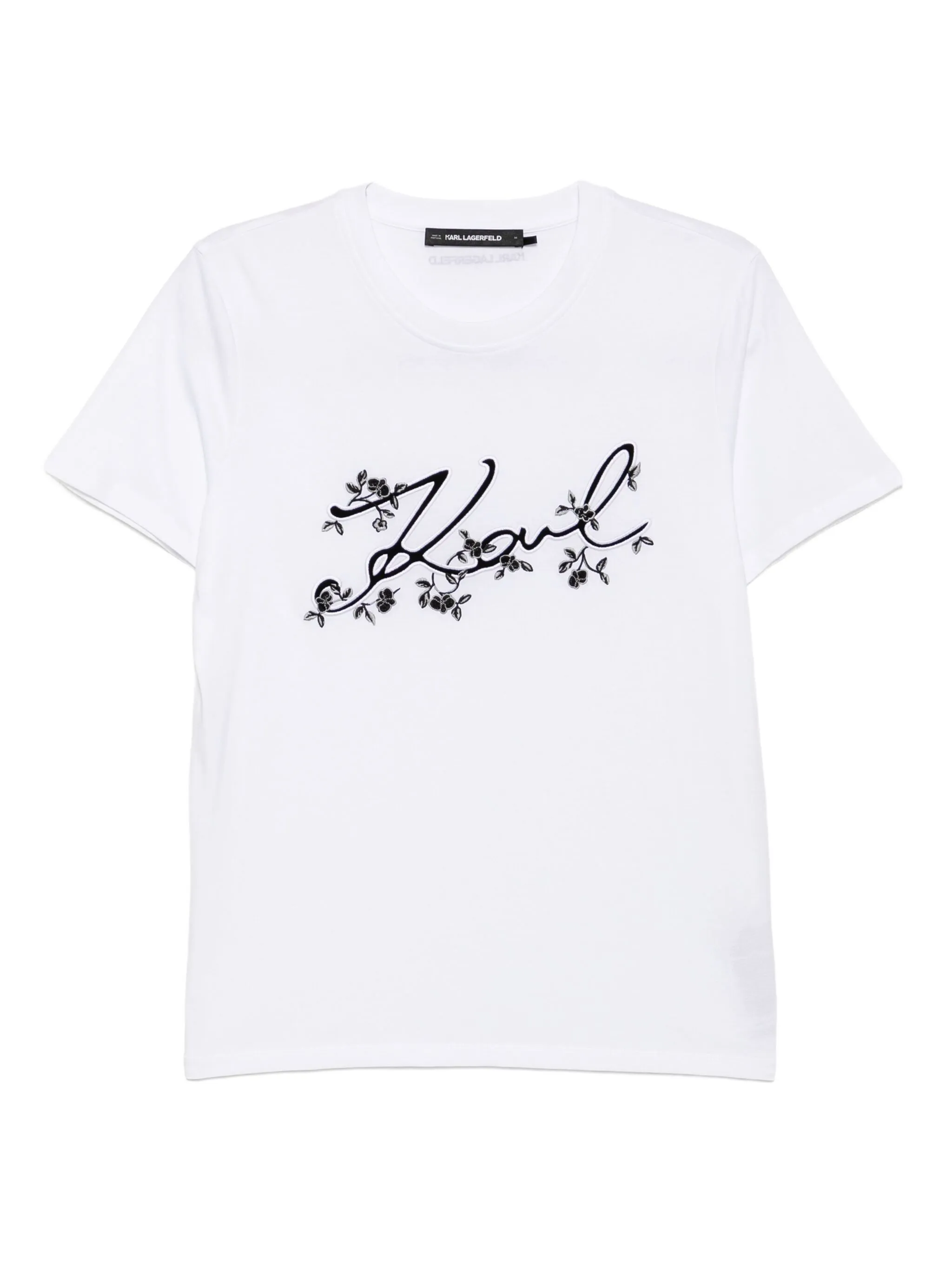 

Футболка с вышитым логотипом Karl Lagerfeld, белый