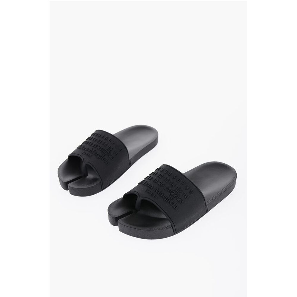 Слайды Tabi с логотипом Maison Margiela, Black