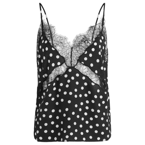 

Камизоль Амели в горошек Anine Bing, белый & черный