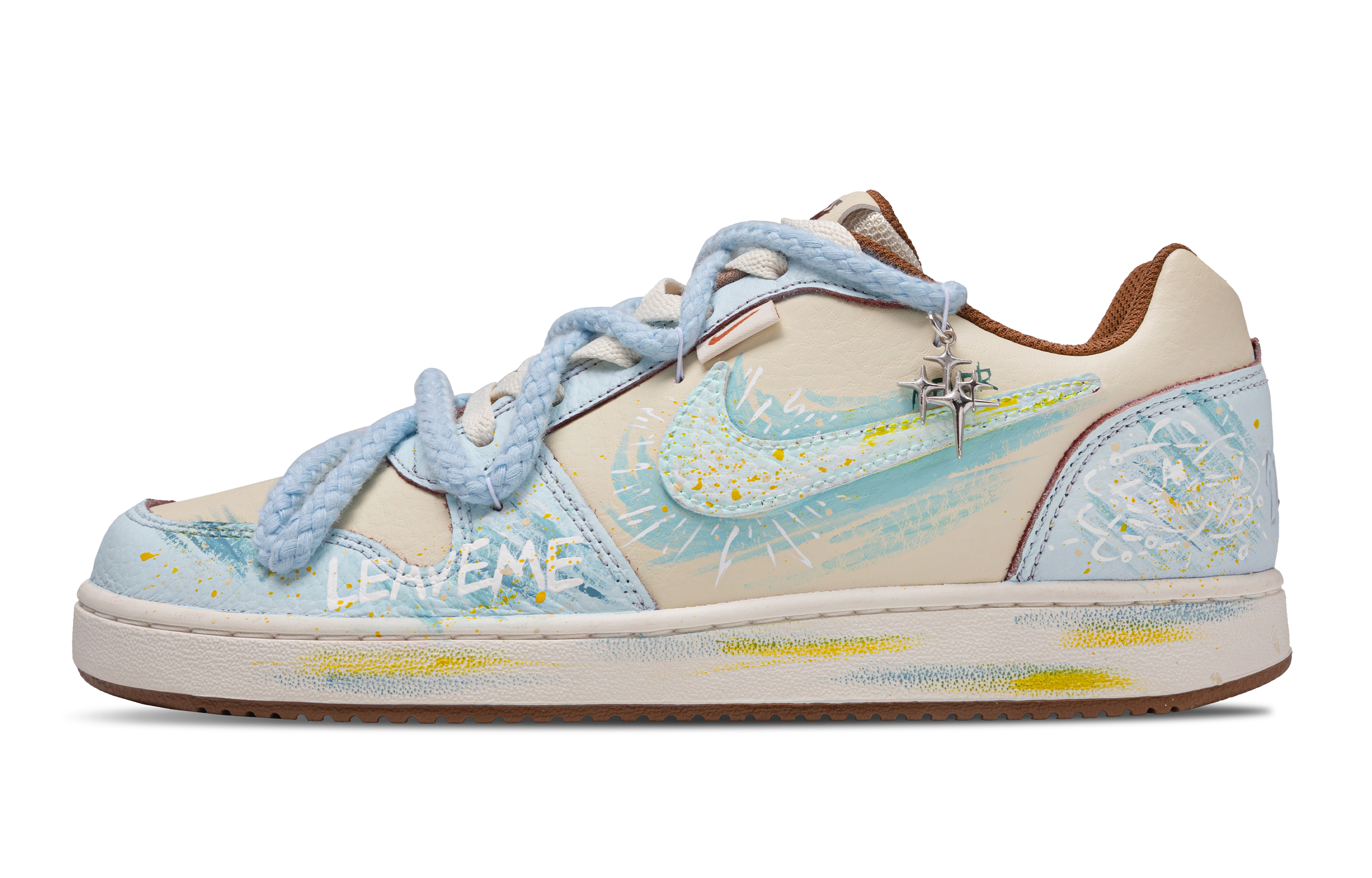 

Nike Кроссовки для скейтбординга EBERNON Cerulean Fantasy Low Top, мужские, светло-голубые