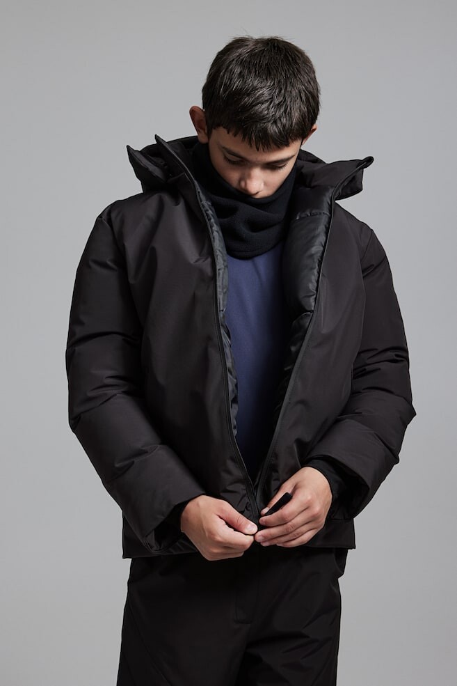 

Утепленная спортивная куртка из термомува H&M, черный