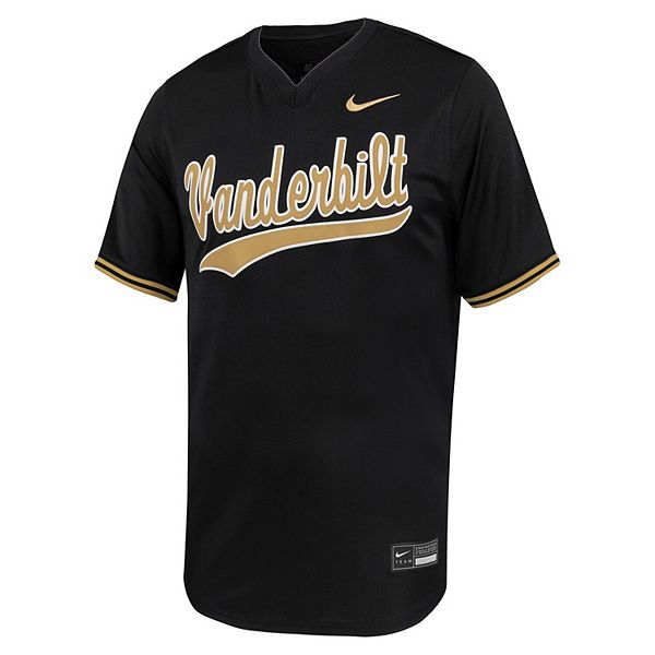 Мужская черная бейсбольная футболка vanderbilt commodores limited Nike — фото 3