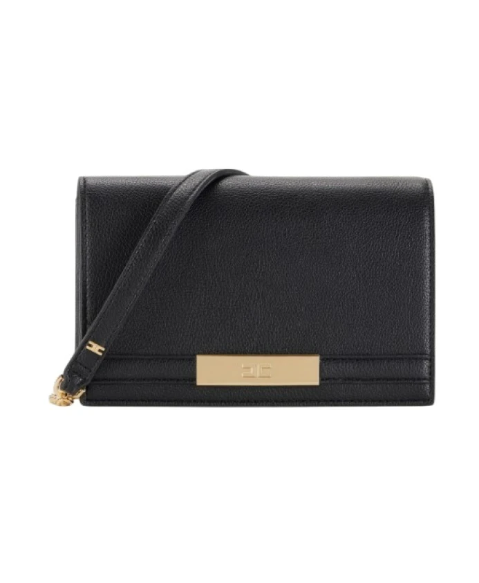 

Черная сумка через плечо с цепочкой. Elisabetta Franchi, черный