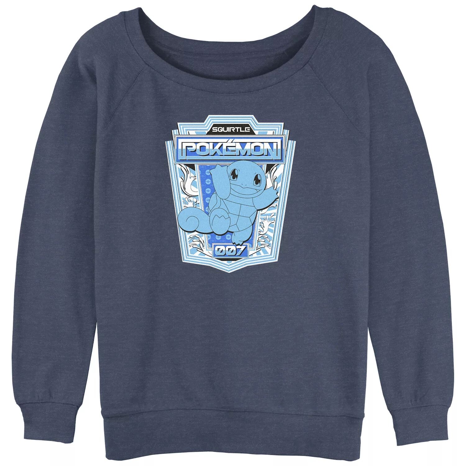 

Значок Pokemon Blue Squirtle для юниоров 007, махровый пуловер с напуском Licensed Character