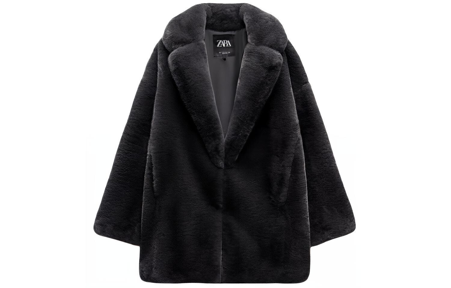 

Бархатная куртка женская средне-серая Zara
