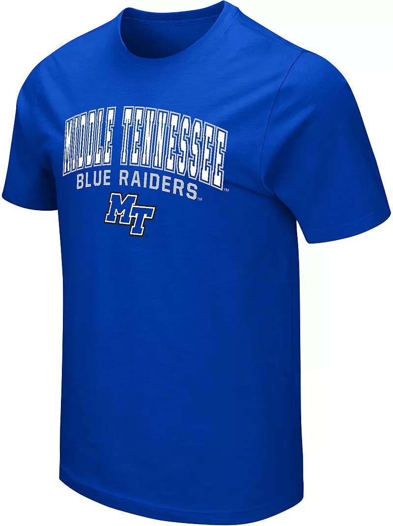 

Мужская синяя футболка Colosseum Middle Tennessee State Blue Raiders