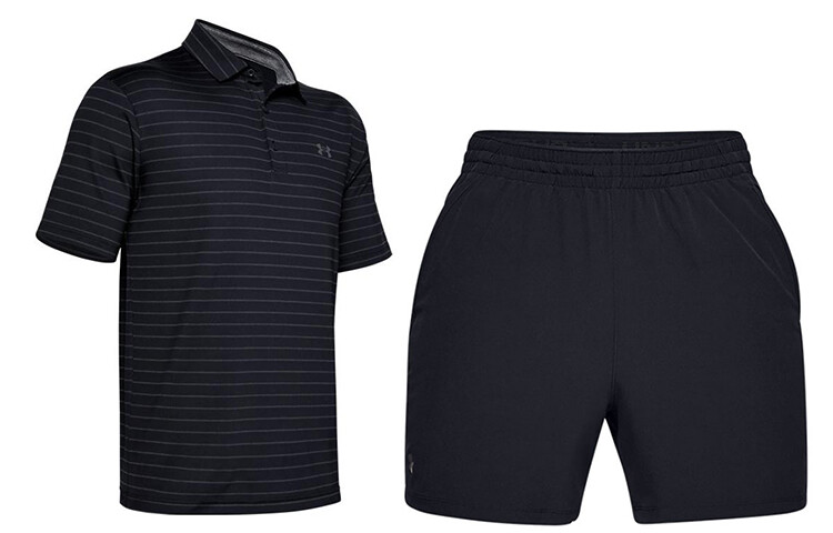 

Мужская повседневная спортивная одежда Under Armour, цвет Black and Black