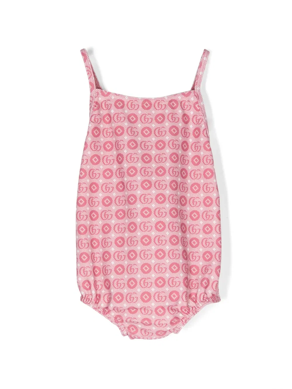 Купальник с двойным логотипом G Gucci Kids, розовый