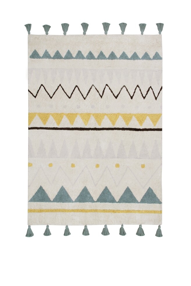 

Моющийся ковер ацтека Lorena Canals, 120x160 см, синий