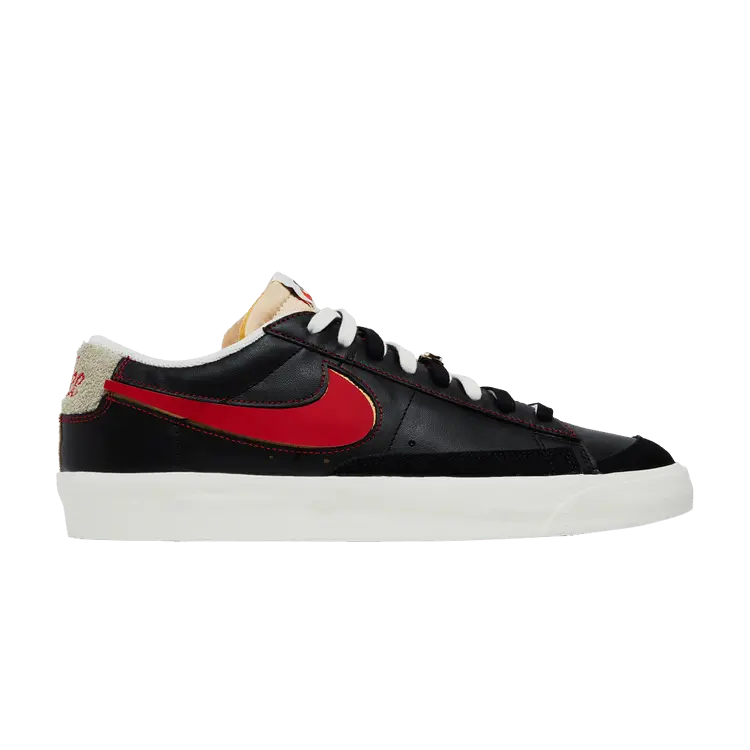 

Кроссовки Nike Blazer Low '77 Premium 'Removable Swoosh - Black', черный