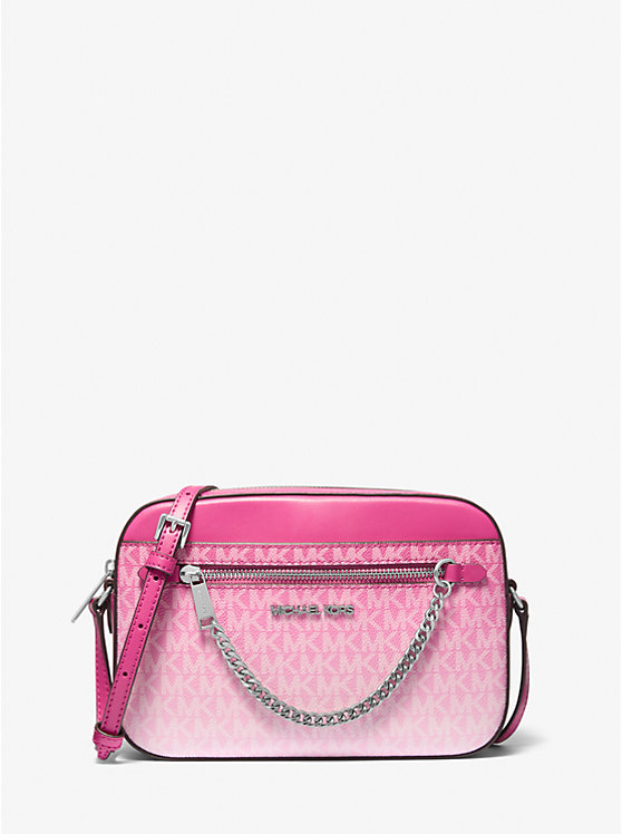

Jet set большой фирменный логотип с эффектом омбре через плечо Michael Kors, розовый