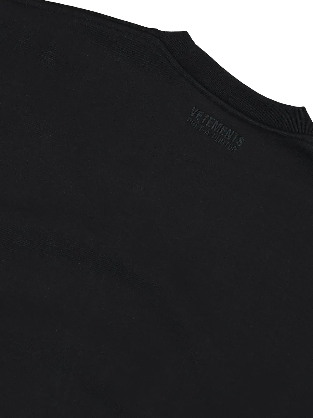 Толстовка с вышитым логотипом VETEMENTS, черный — фото 3