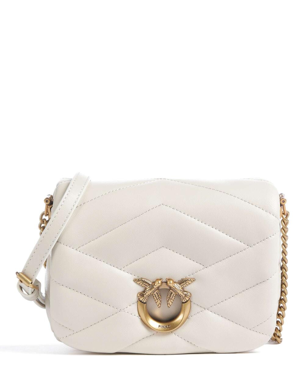 

Детская сумка через плечо Love Click Puff из овчины Pinko, белый