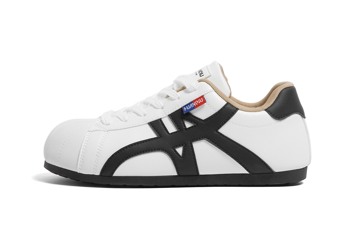 

HUANQIU Кроссовки для скейтбординга мужские low top белые черные