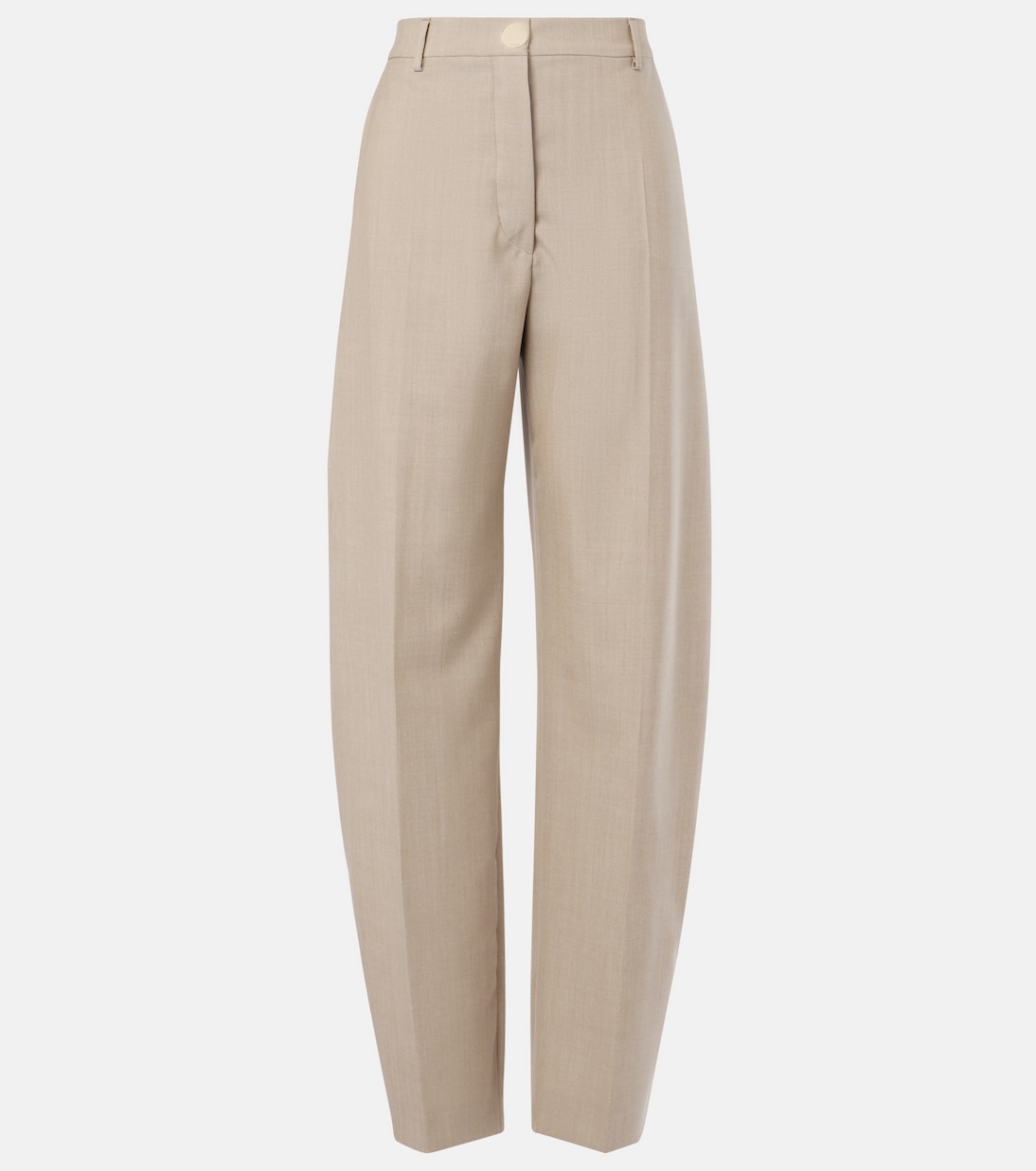 

Брюки Salvo свободного кроя из чистой шерсти Sportmax, Beige Melange