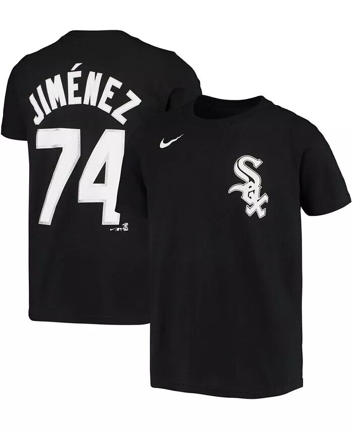 

Футболка Big Boys Eloy Jimenez Black Chicago White Sox с именем игрока и номером Nike