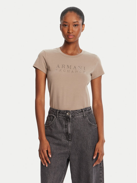 

Футболка regular fit XW001349 AF17173 U6242 Armani Exchange, бежевый