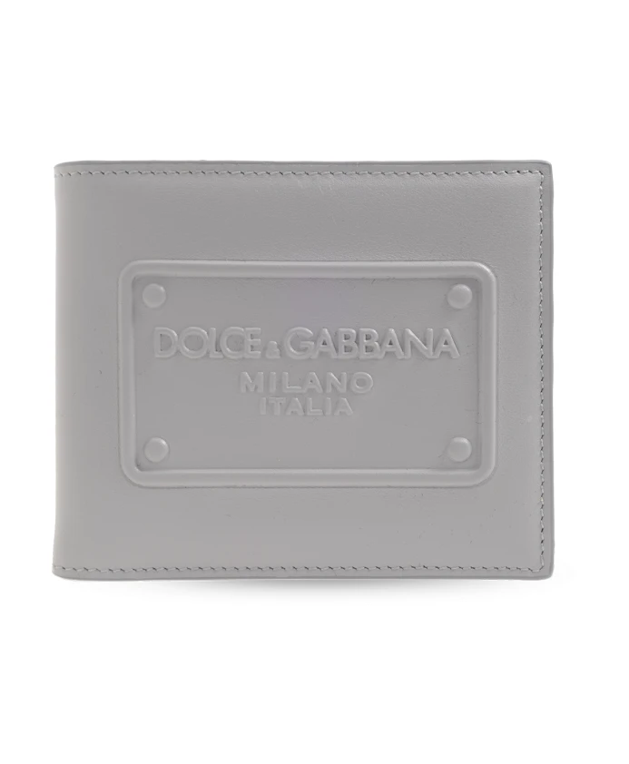 

Кожаный кошелек Dolce & Gabbana, серый