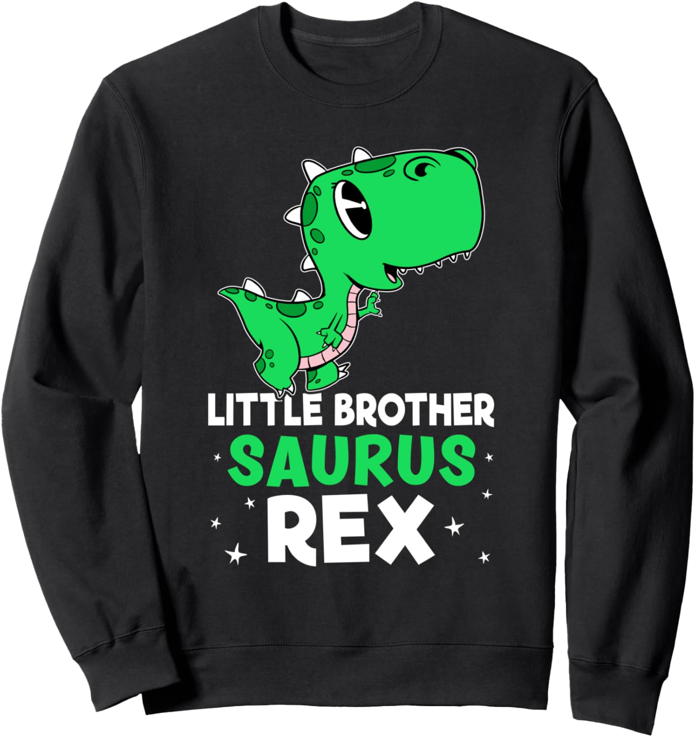 

Толстовка Little Brother Saurus Rex T-Rex для девочек и мальчиков Favorite Little Brother Designs For Boys, черный