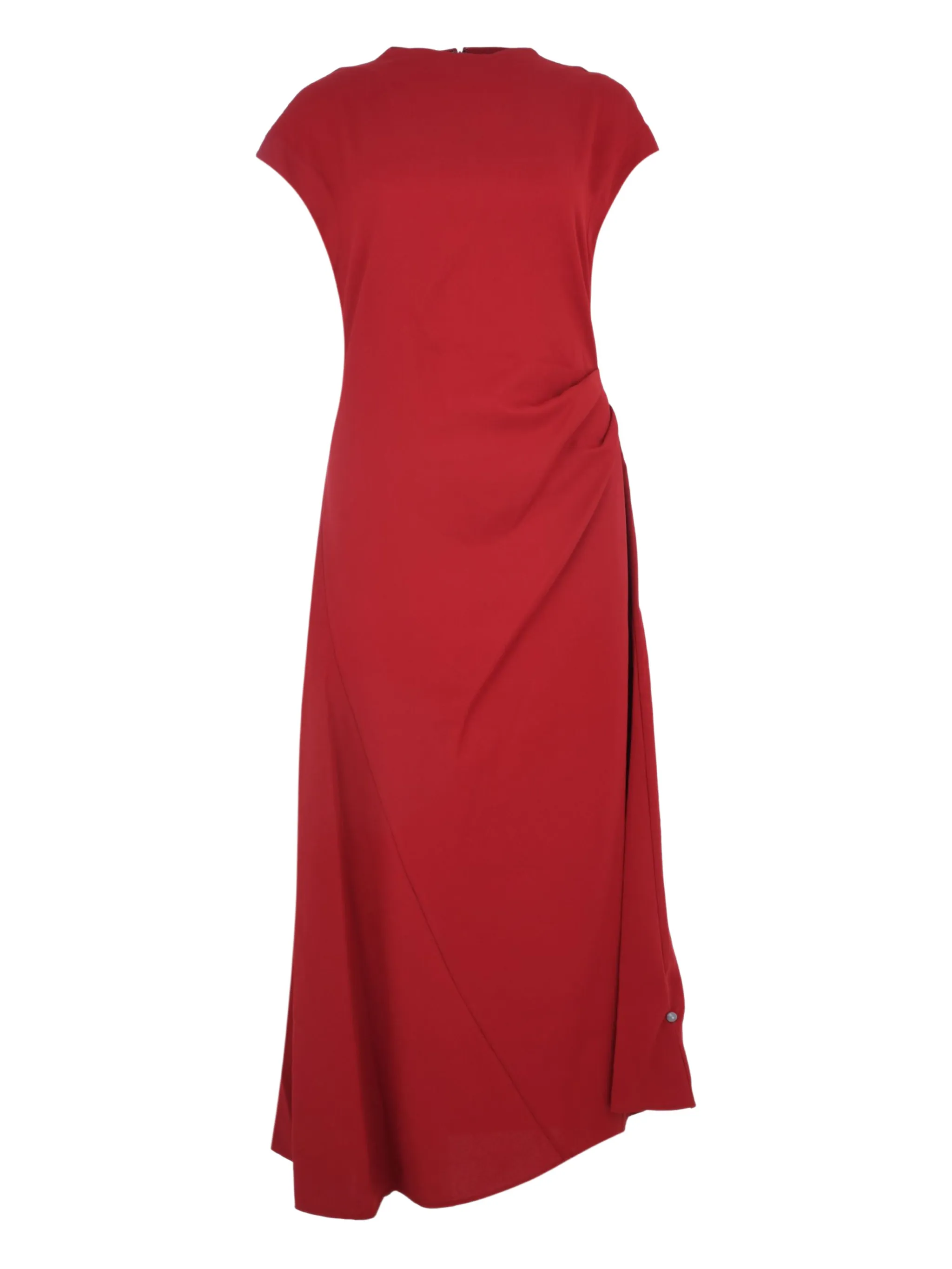 

Платье макси Zaya с драпировкой Staud, красный