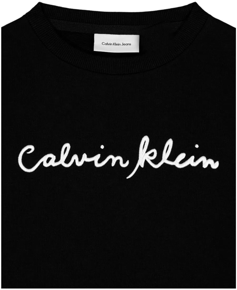 Толстовка с длинными рукавами для девочек 8-16 лет Calvin Klein, черный — фото 3
