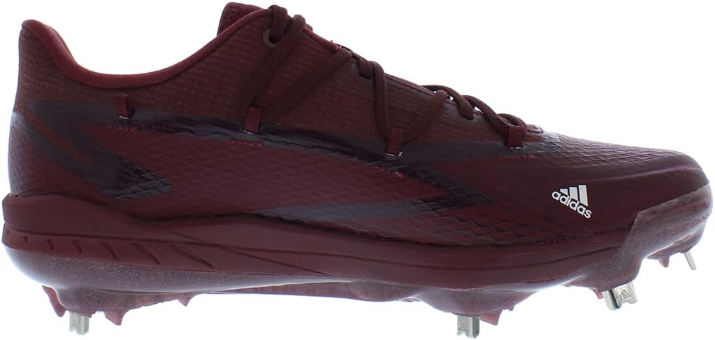 Бутсы Adidas Men's Adizero Afterburner 8, белый/бордовый — фото 3