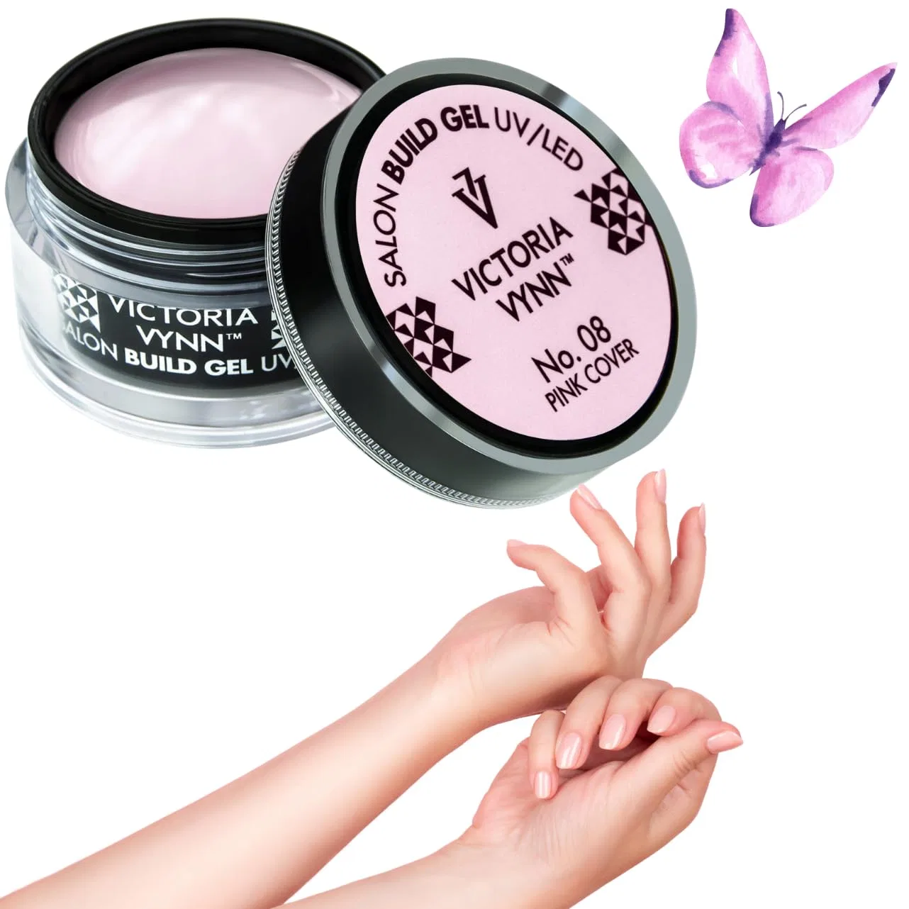 UV/LED гель для наращивания VICTORIA VYNN BUILD GEL 50 мл, розовый Victoria Vynn, Pink — фото 4